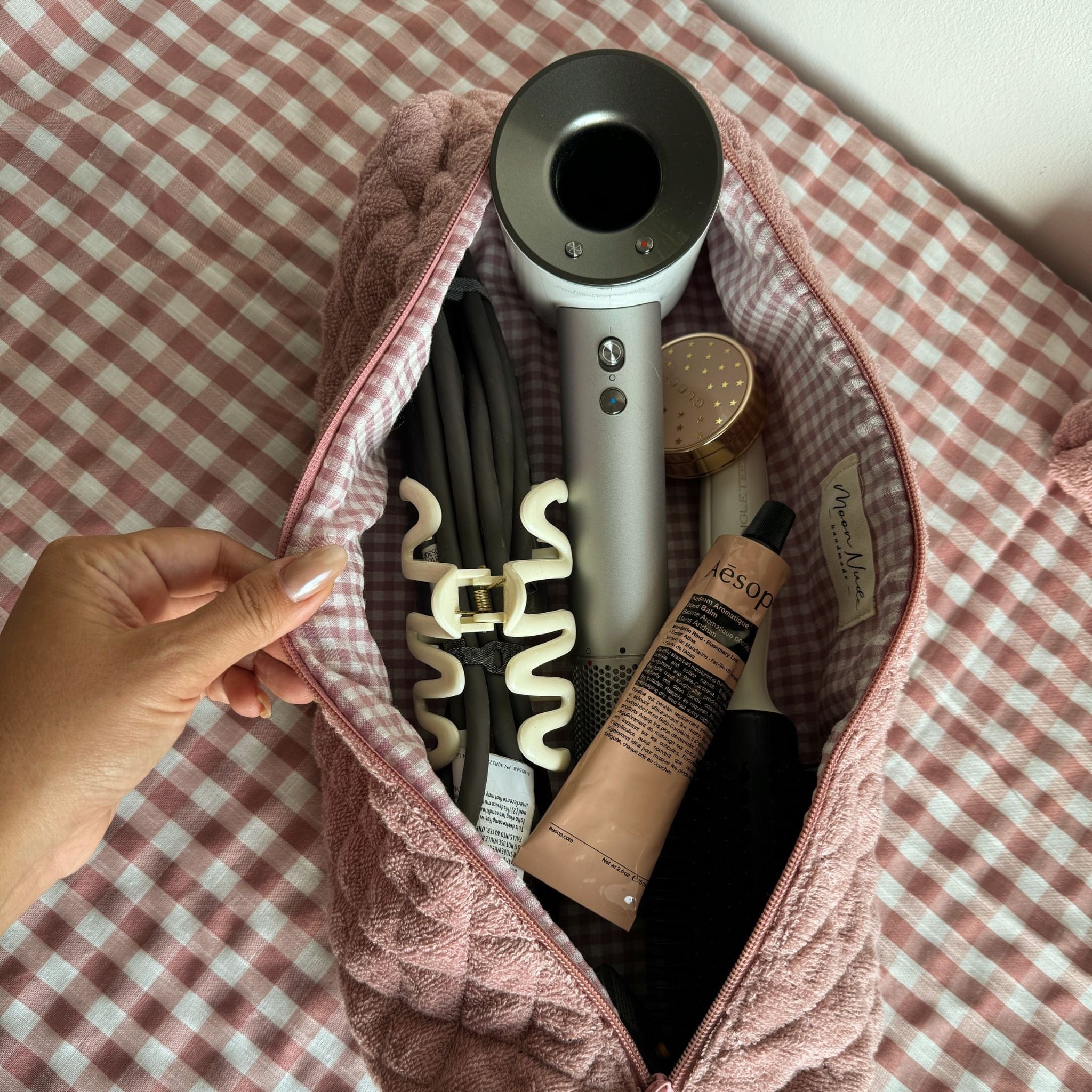 Moon Nude Blush Hair Tool Bag