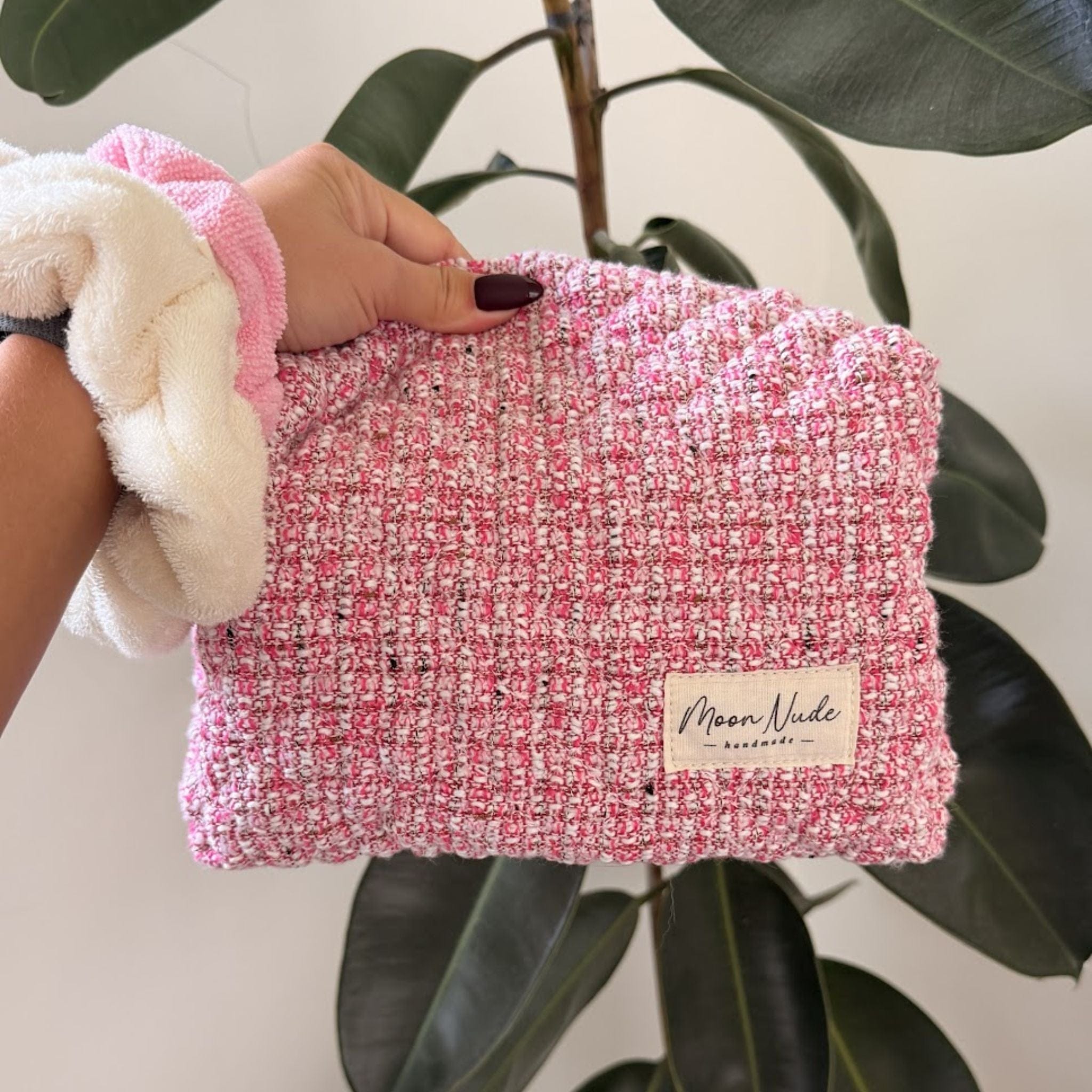 Moon Nude Camellia Large Makeup Bag