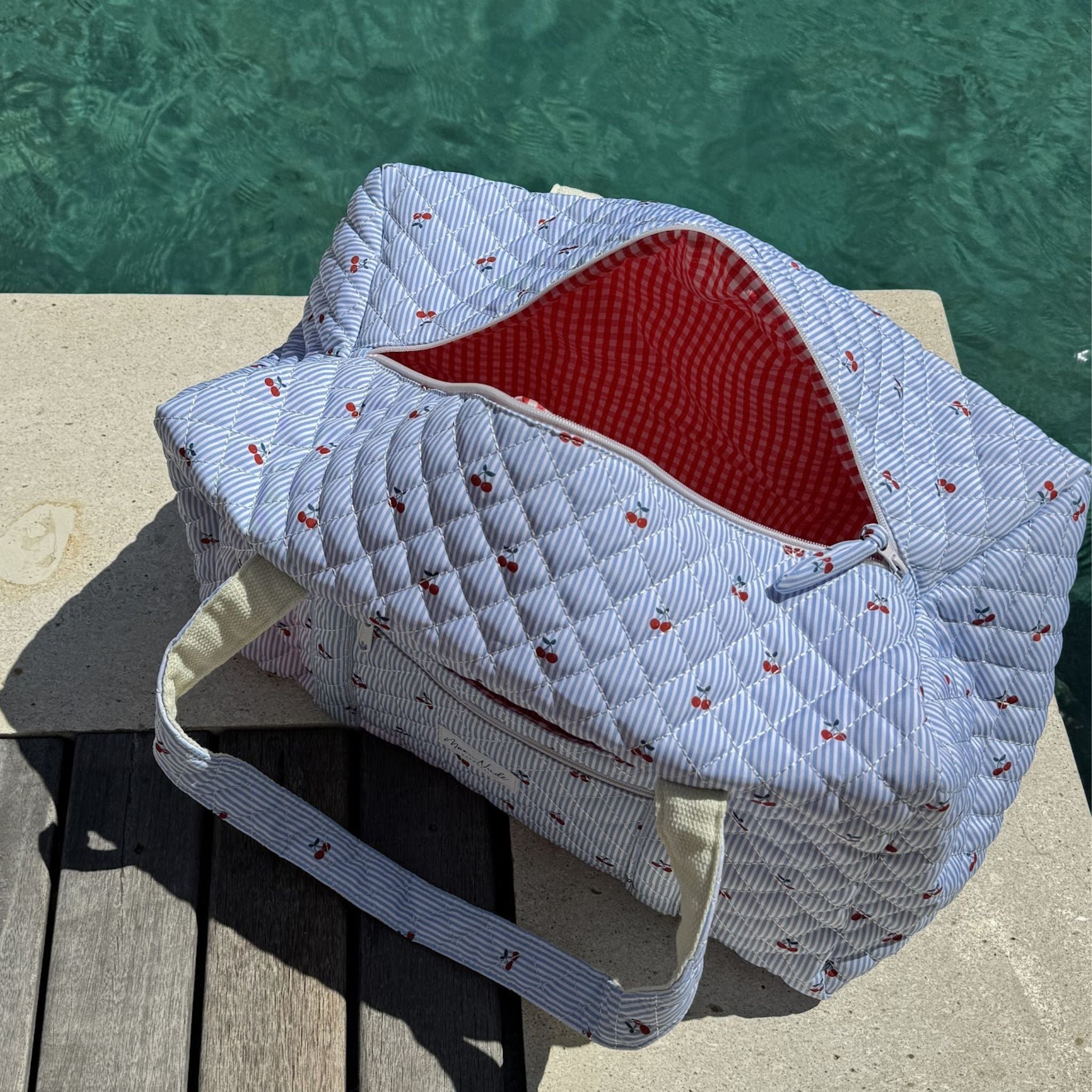 Moon Nude Cherry Large Duffel Bag