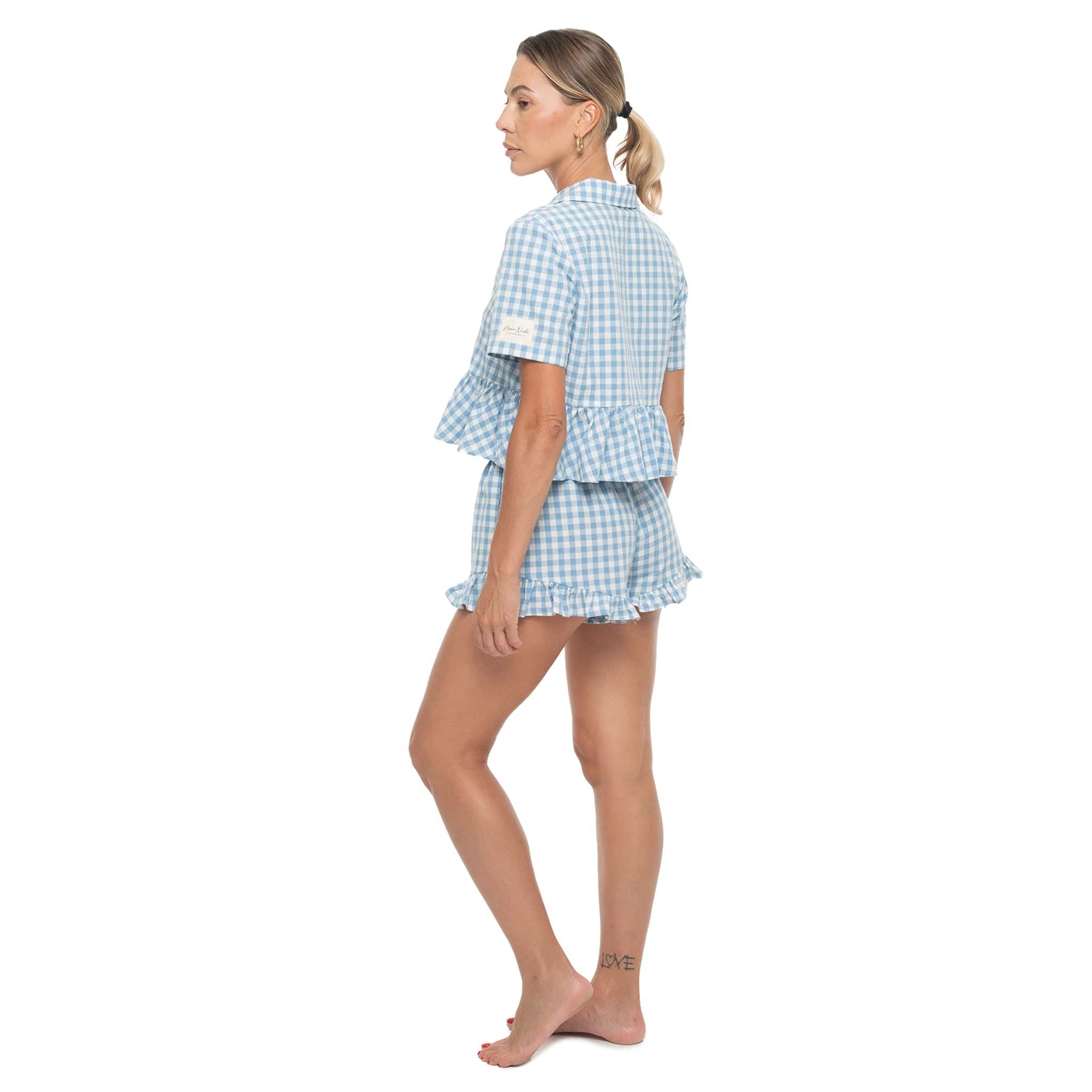 Moon Nude Azure Pajama Shorts