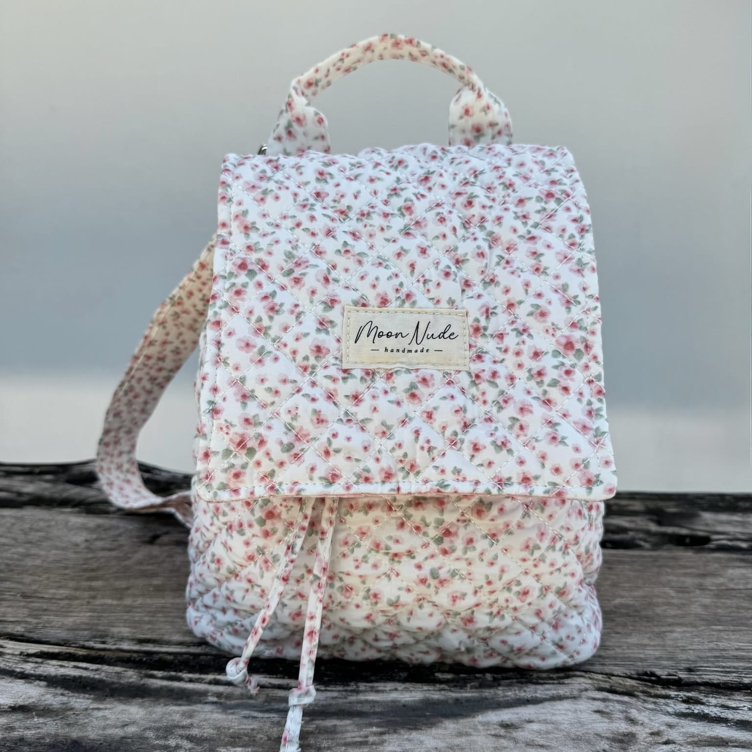 Moon Nude Peony Flap Backpack