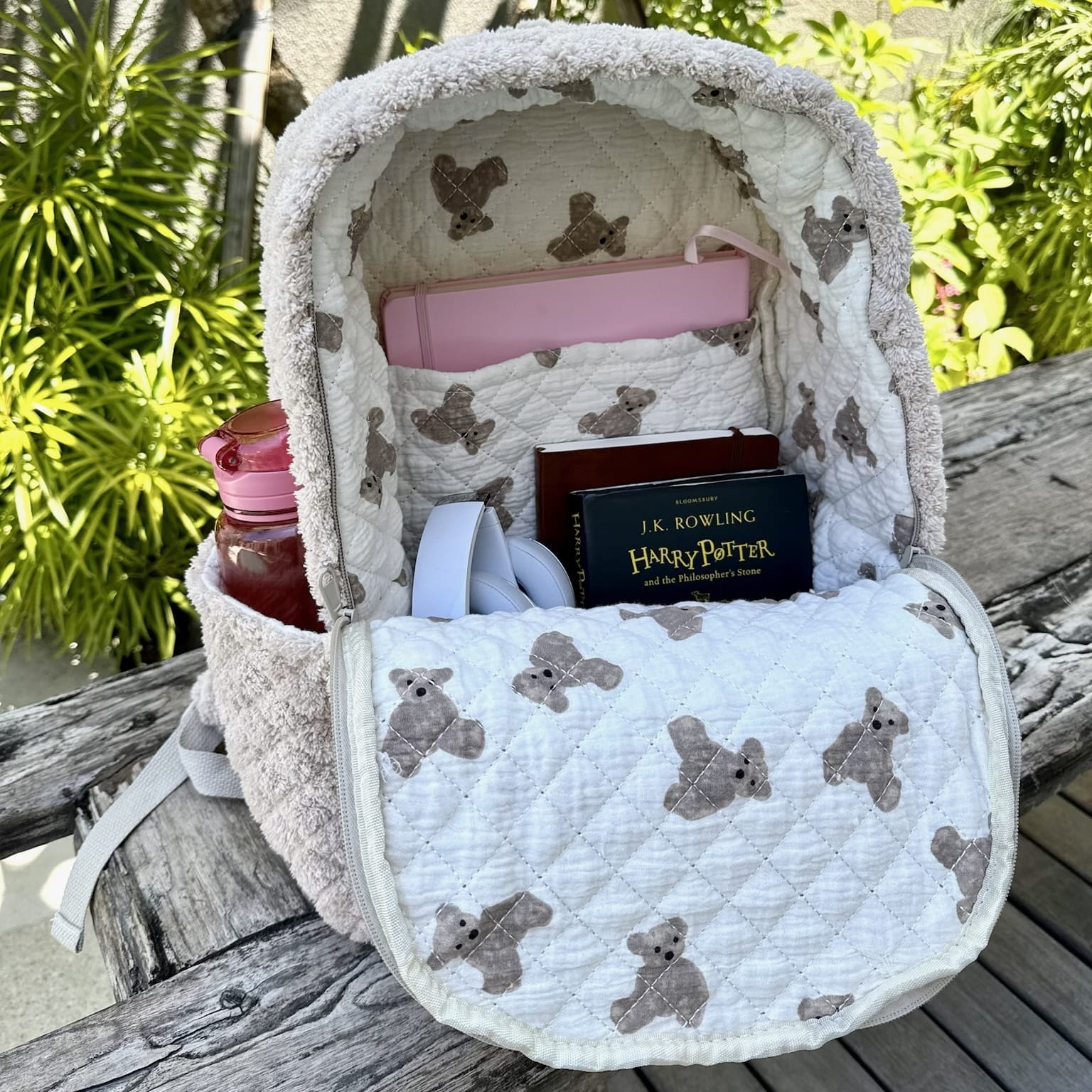 Moon Nude Teddy Large Backpack